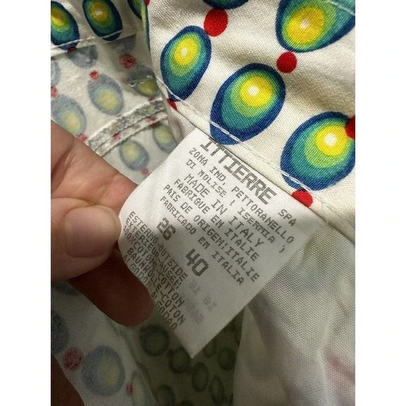 Vtg 90’s Versace Pants Colorful Olive Novelty Disco Atomic Art To Wear S…​ - Picture 11 of 16